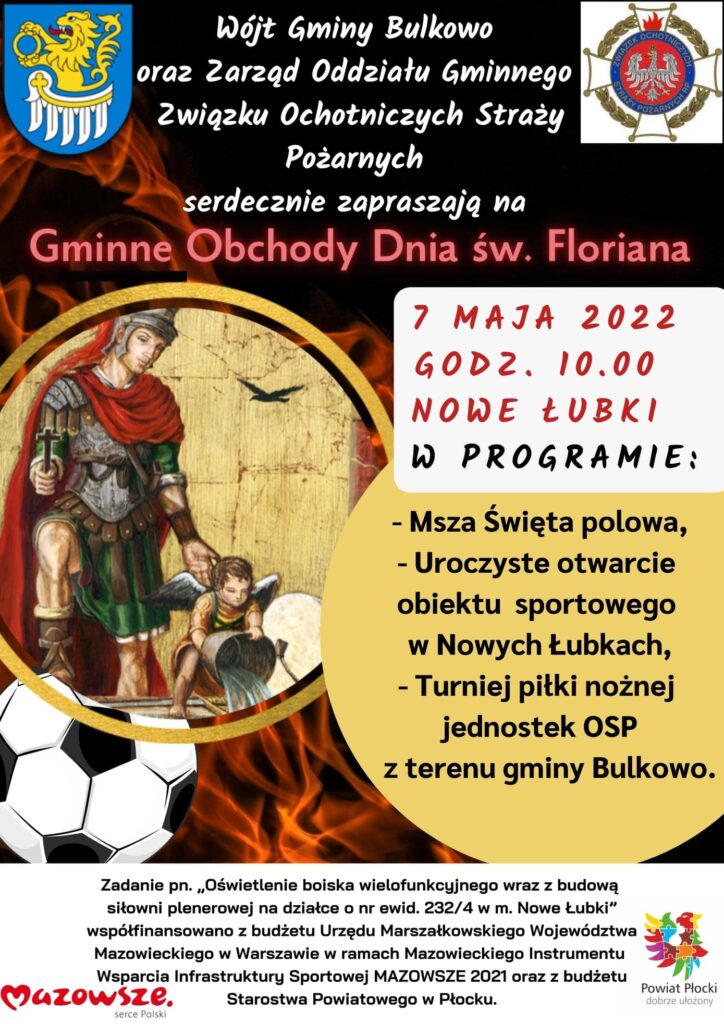 plakat nt. obchodów Dnia św. Floriana