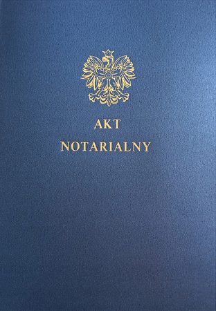 zdjęcie aktu notarialnego