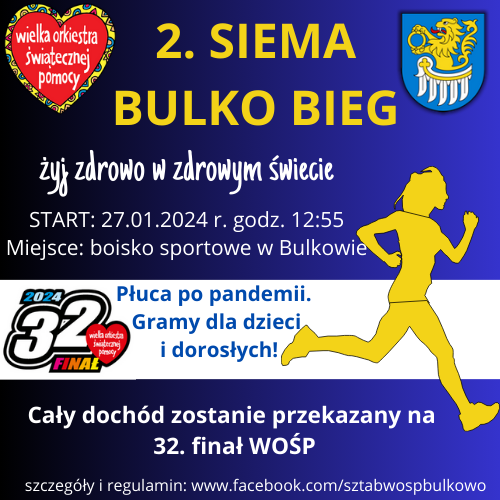 Plakat pt "2. SIema Bulko Bieg"
